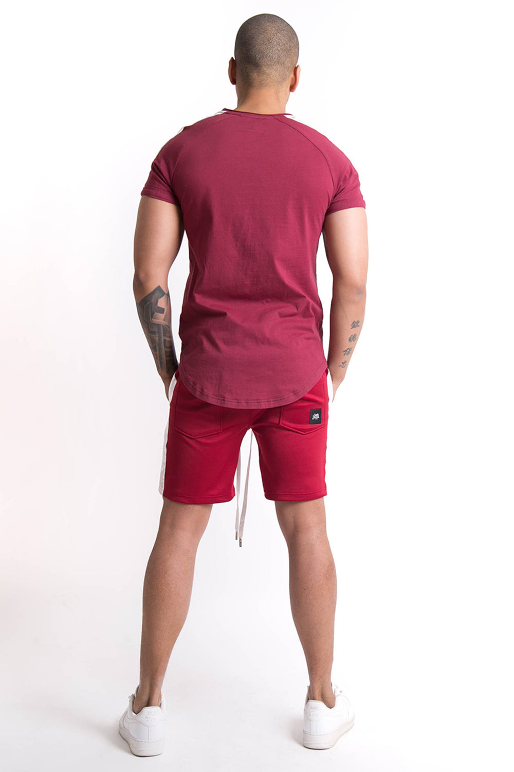 Sixth June - Short bandes satin signature bordeaux