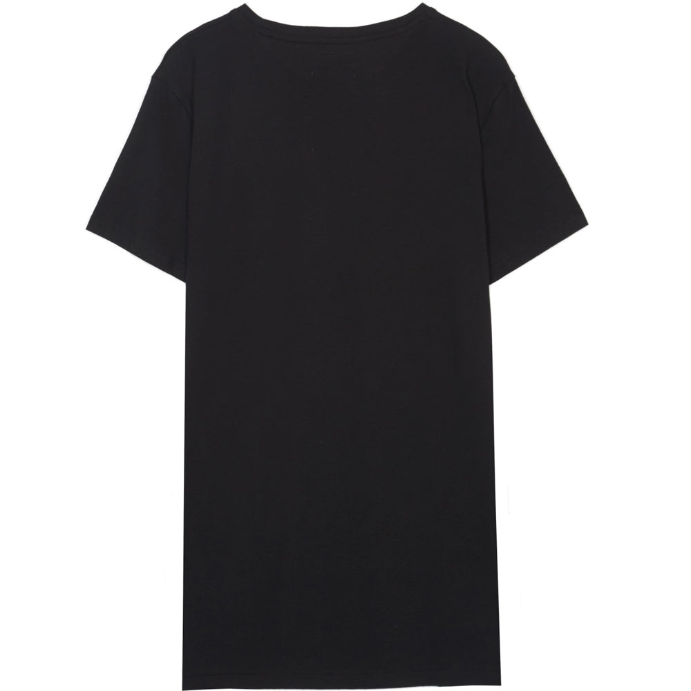 Sixth June - T-shirt long Propaganda fluo noir