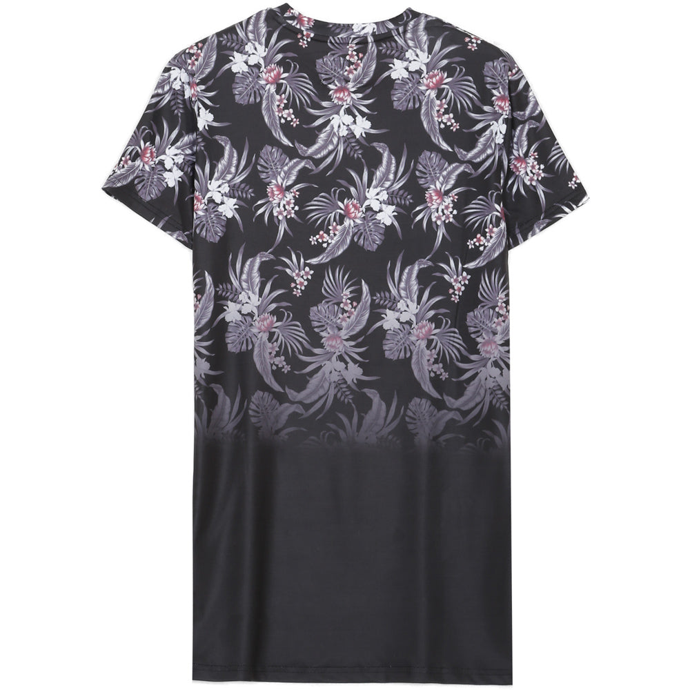 Sixth June - T-Shirt tropical dégradé noir gris