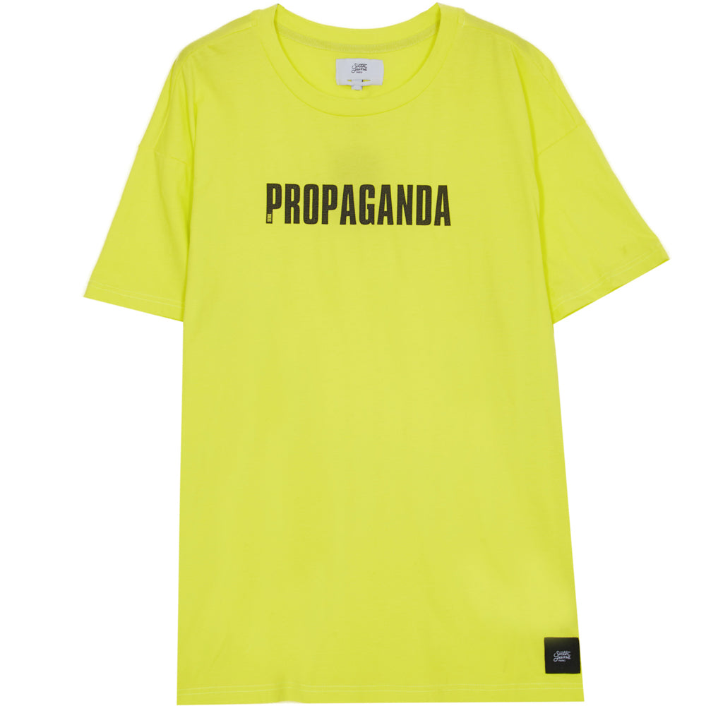 Sixth June - T-Shirt oversize Propaganda néon vert