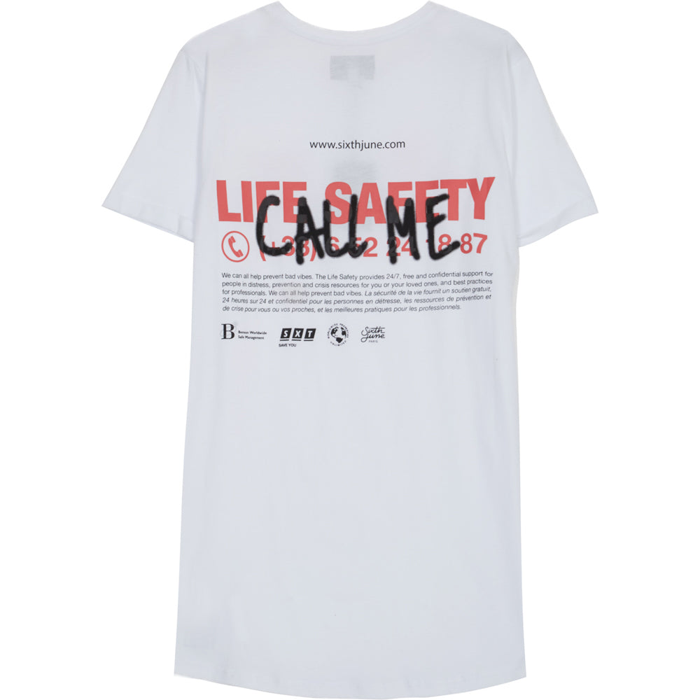 Sixth June - T-Shirt Call Me blanc