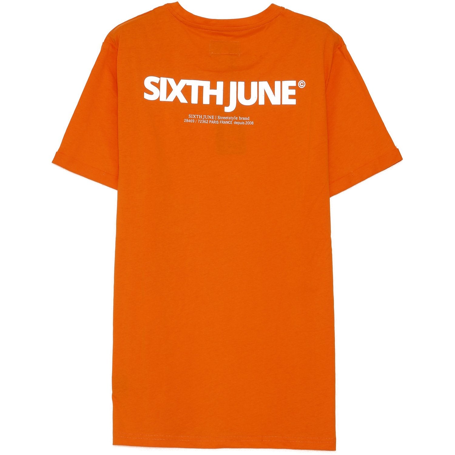 Sixth June - T-shirt logo réfléchissant arrière orange