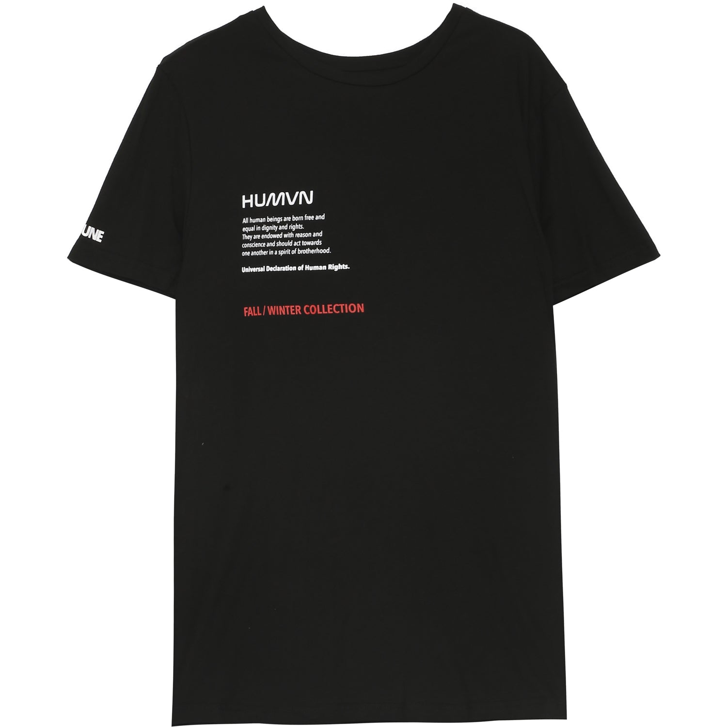 Sixth June - T-shirt poche dos réfléchissant noir
