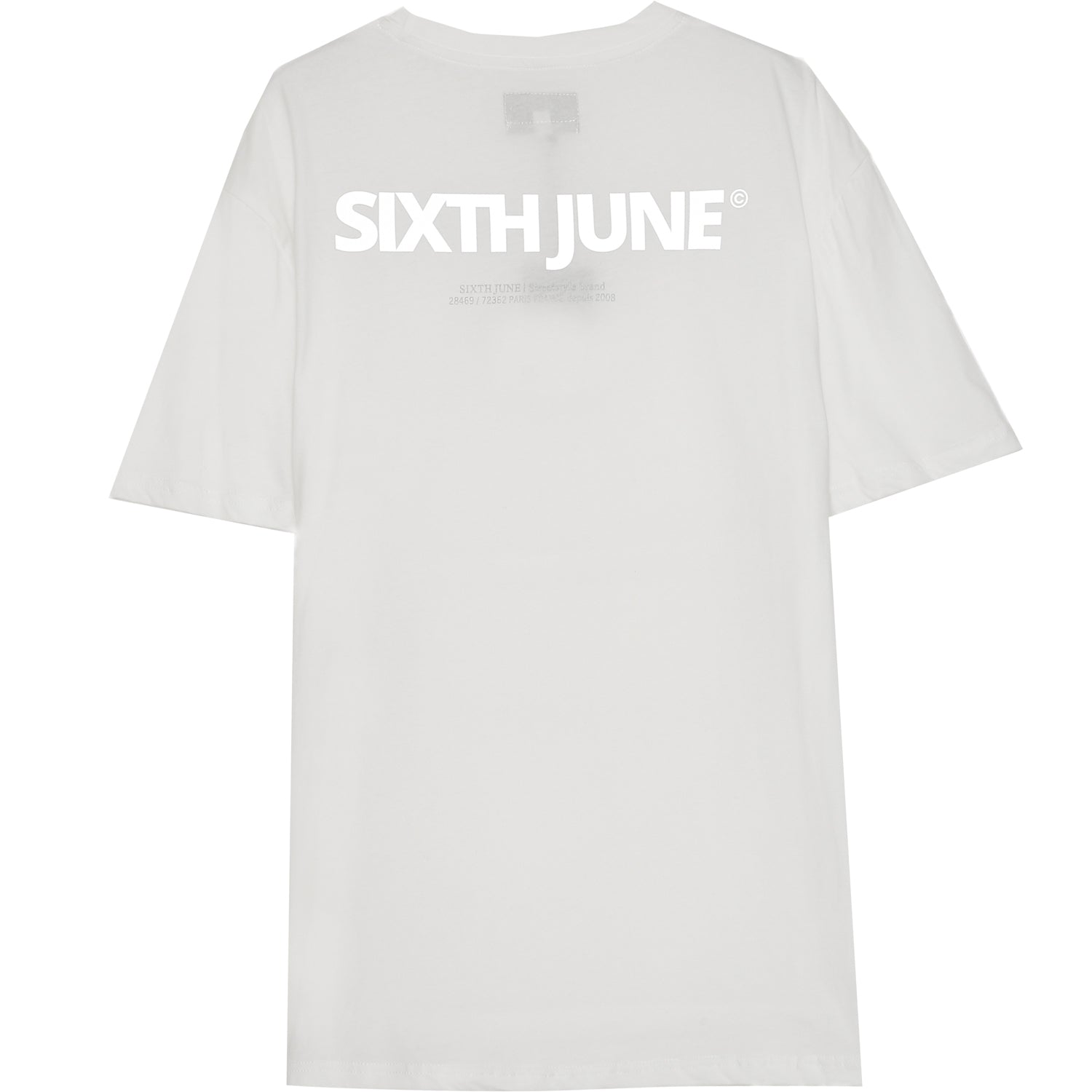 Sixth June - T-shirt réfléchissant grande poche blanc