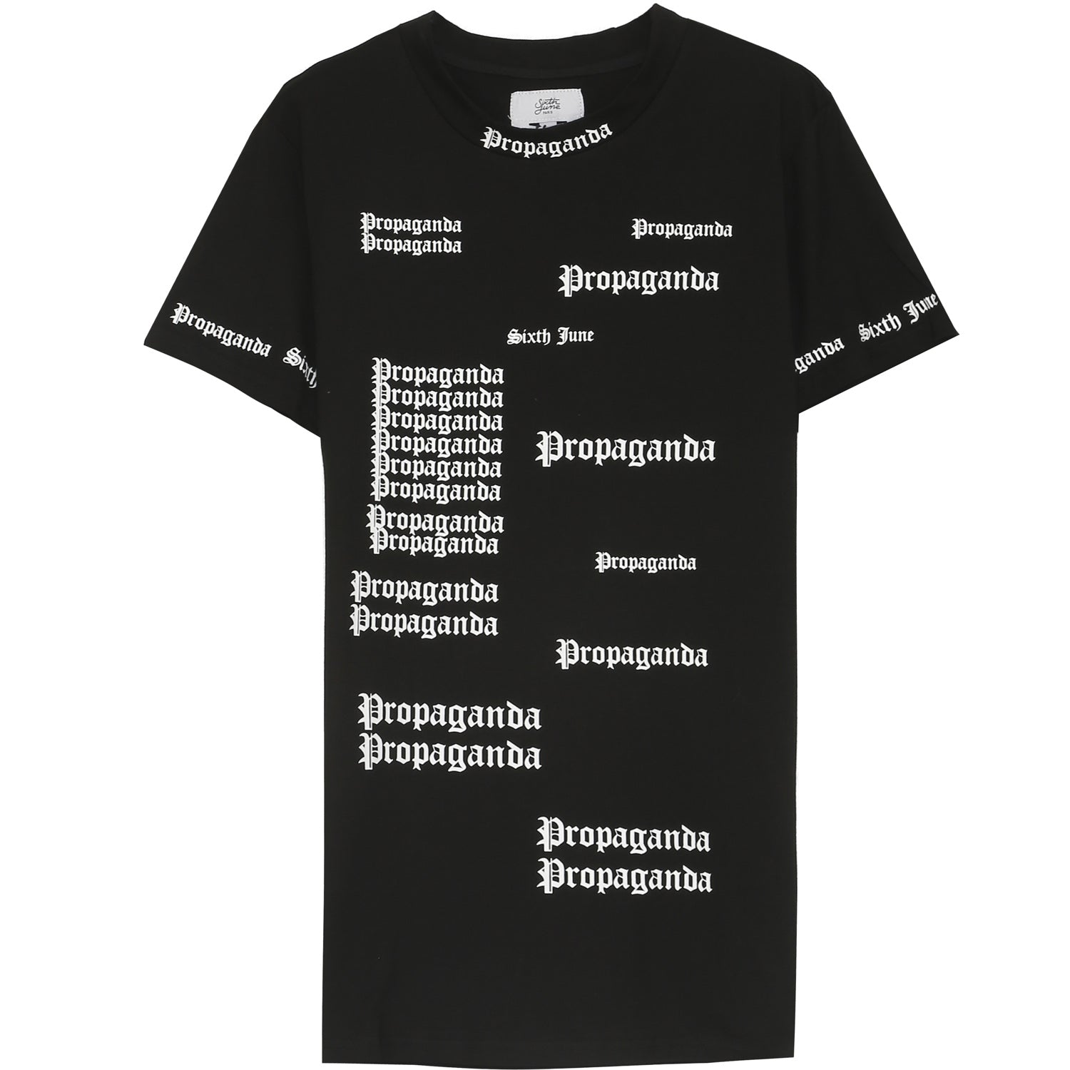 Sixth June - T-shirt imprimé Propaganda gothic noir