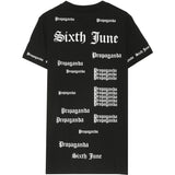 Sixth June - T-shirt imprimé Propaganda gothic noir
