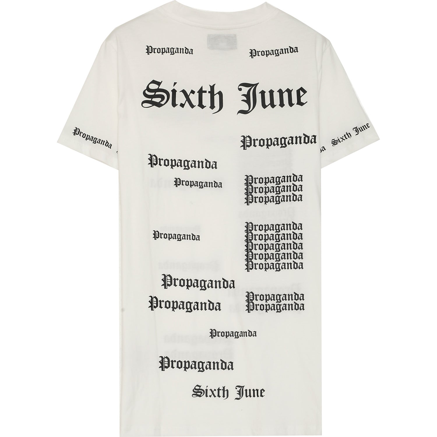 Sixth June - T-shirt imprimé Propaganda gothic blanc