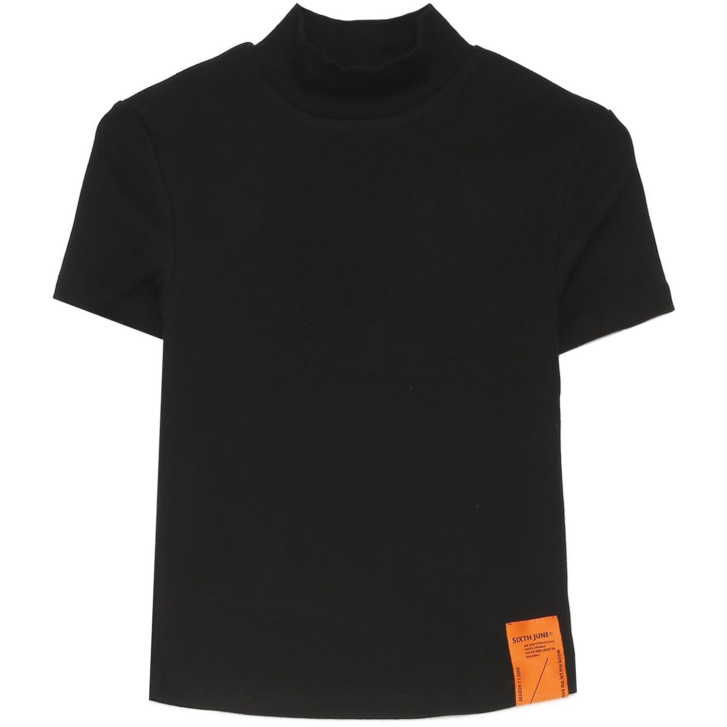 Sixth June - Top col montant court noir