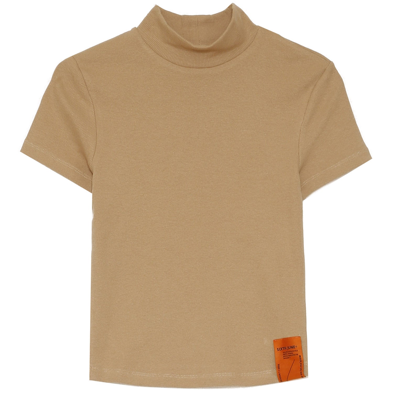 Sixth June - Top col montant court beige