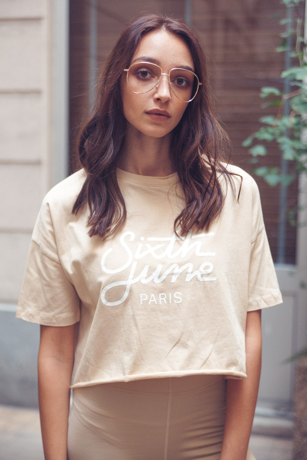 Sixth June - T-shirt large logo beige