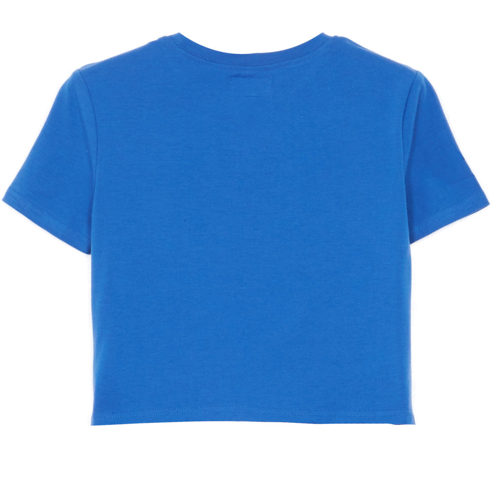 Sixth June - Crop-top noeud logo bleu