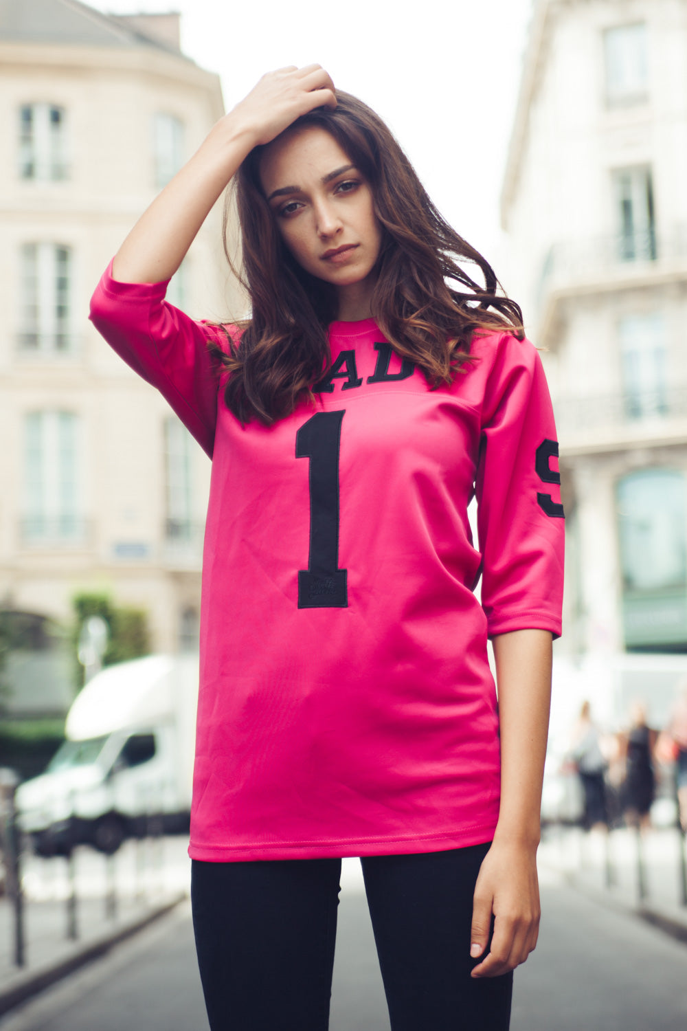 Sixth June - T-shirt Bad 1 néoprène rose Sixth June