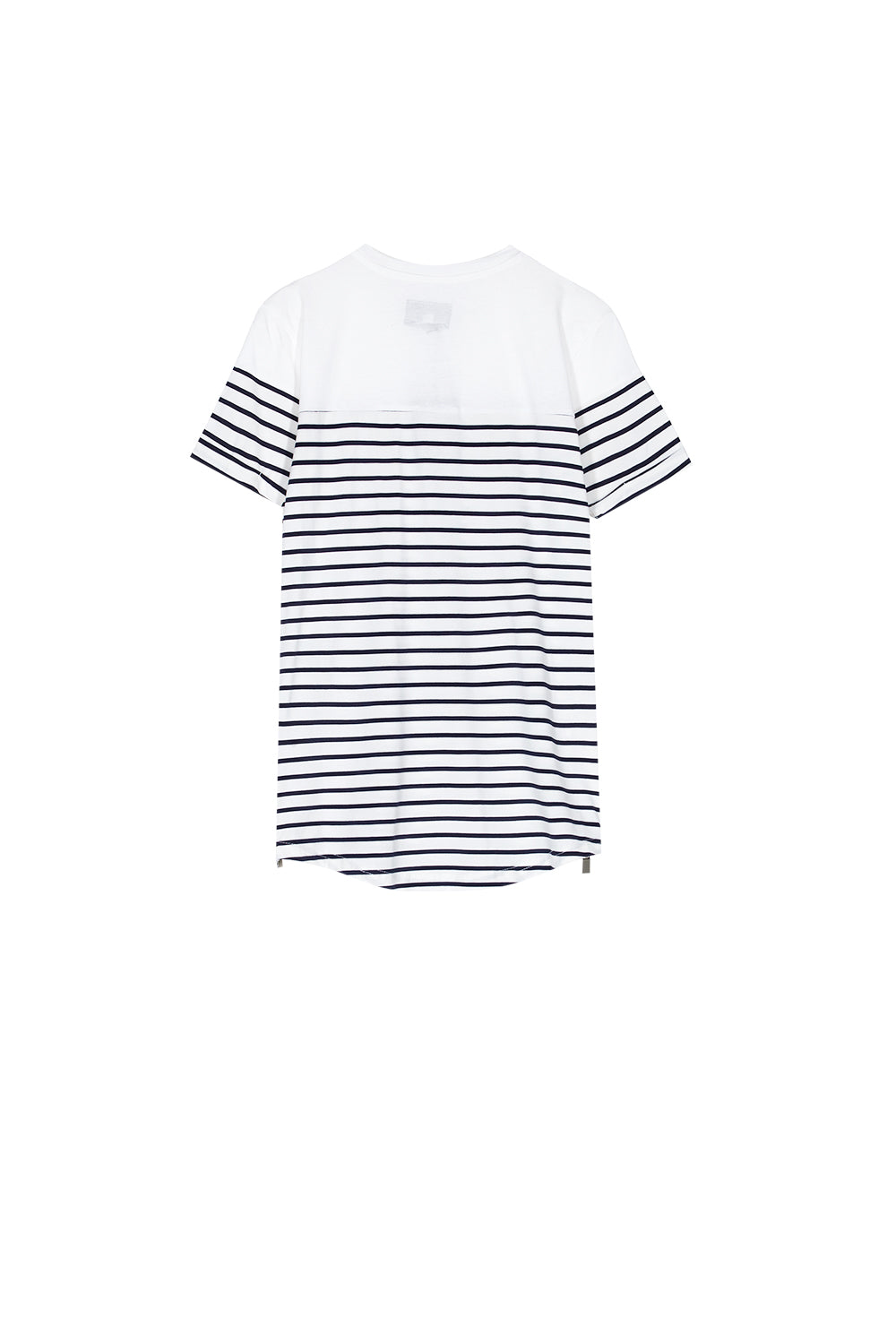 Sixth June - T-shirt marinière patch blanc