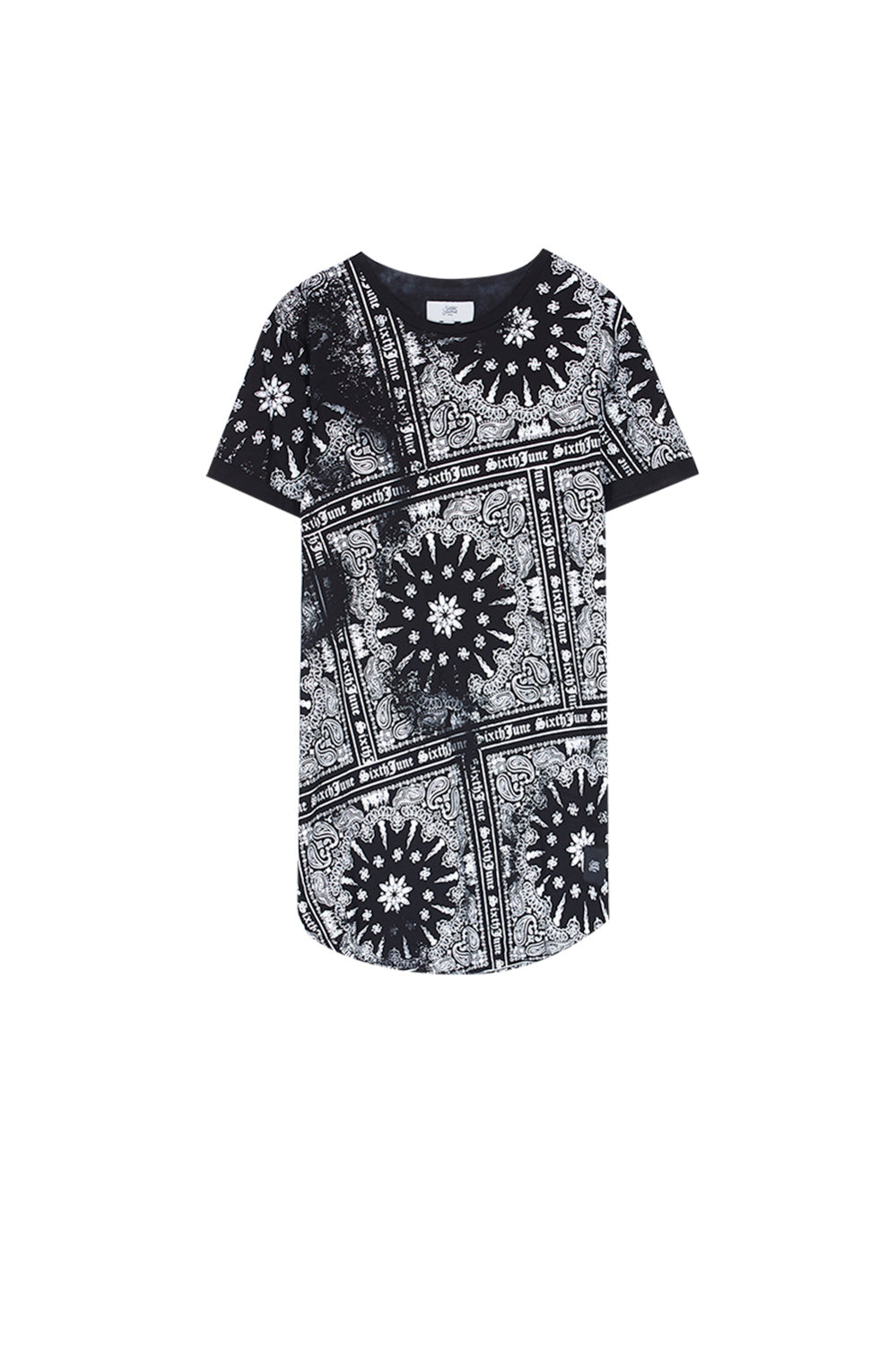 Sixth June - T-shirt all over bandana noir