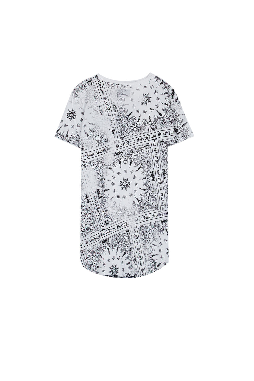 Sixth June - T-shirt all over bandana blanc