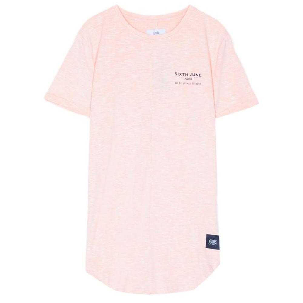 Sixth June - T-shirt Paris GPS rose