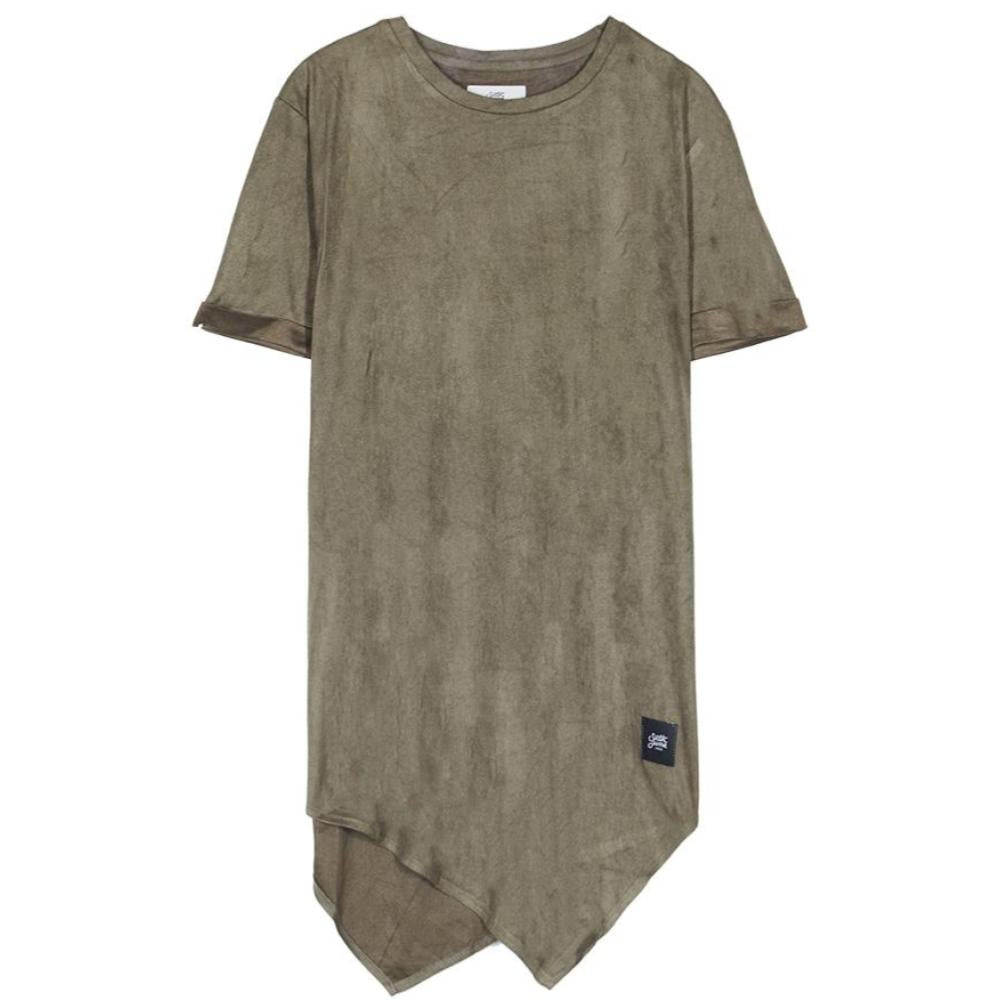 Sixth June - T-shirt pointe suédine kaki