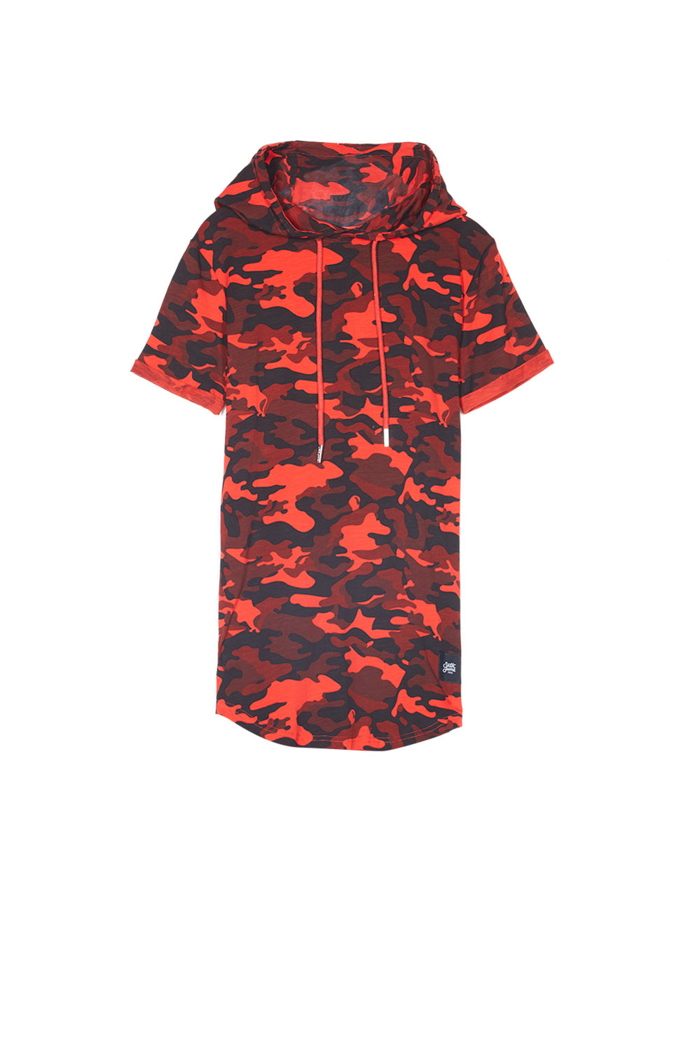 Sixth June - T-shirt camouflage capuche rouge