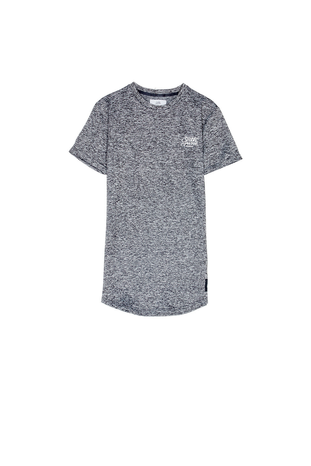 Sixth June - T-shirt stretch chiné gris foncé