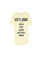 Sixth June - T-shirt crew tour jaune