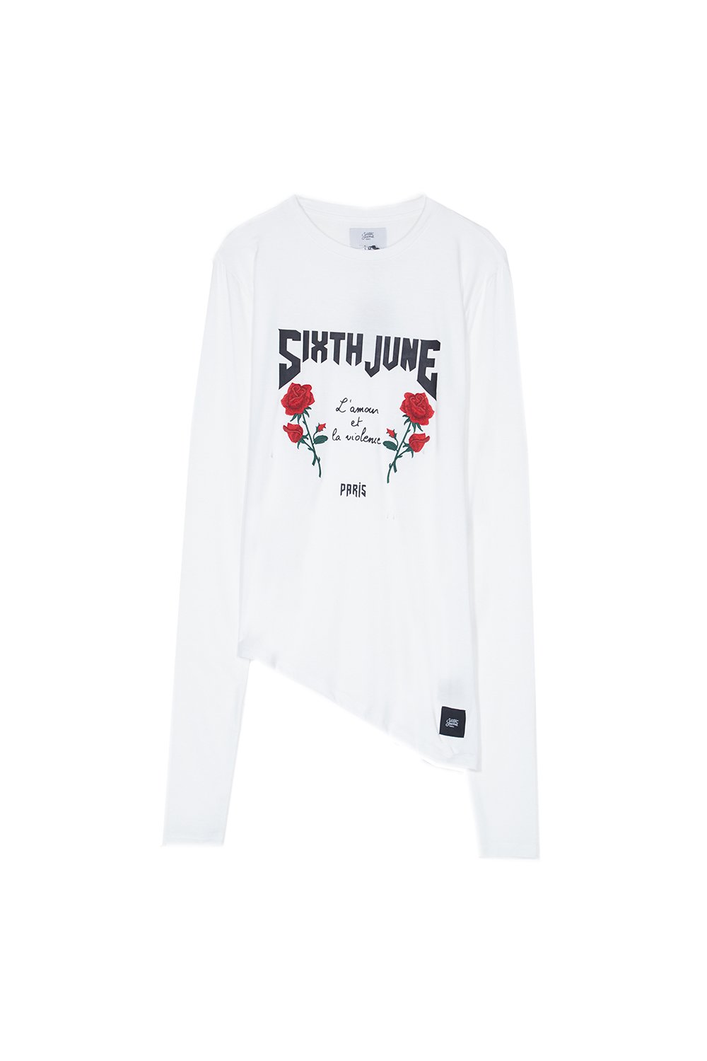 Long Sleeved Amour Violence T-Shirt White