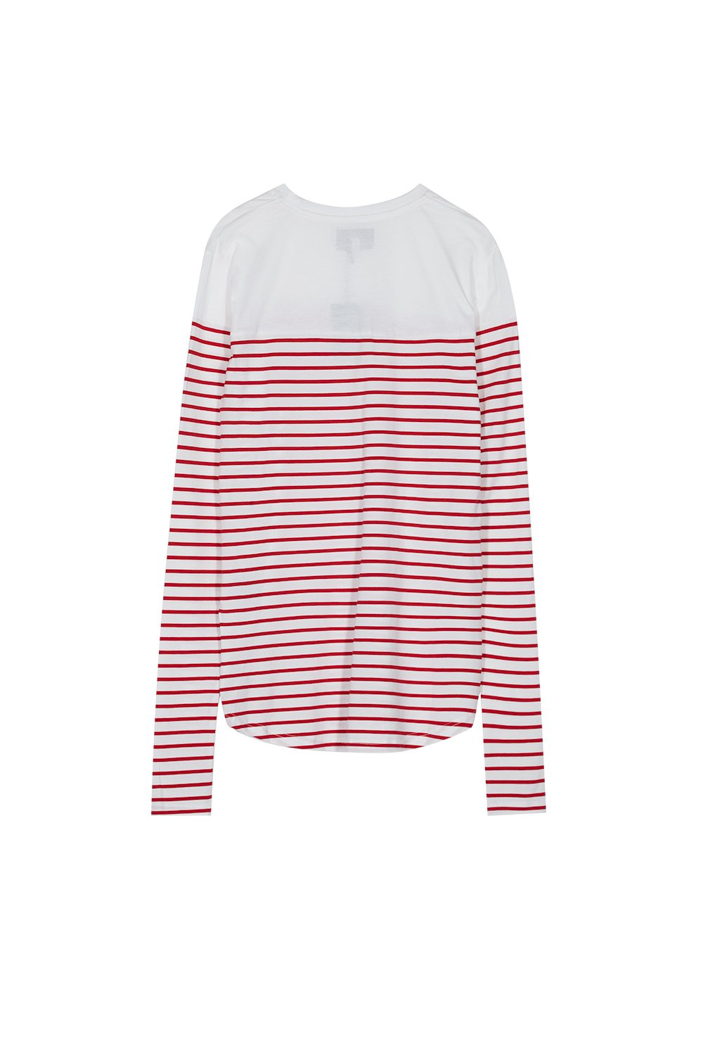 Long Sleeved Striped Sailor T-Shirt Red White
