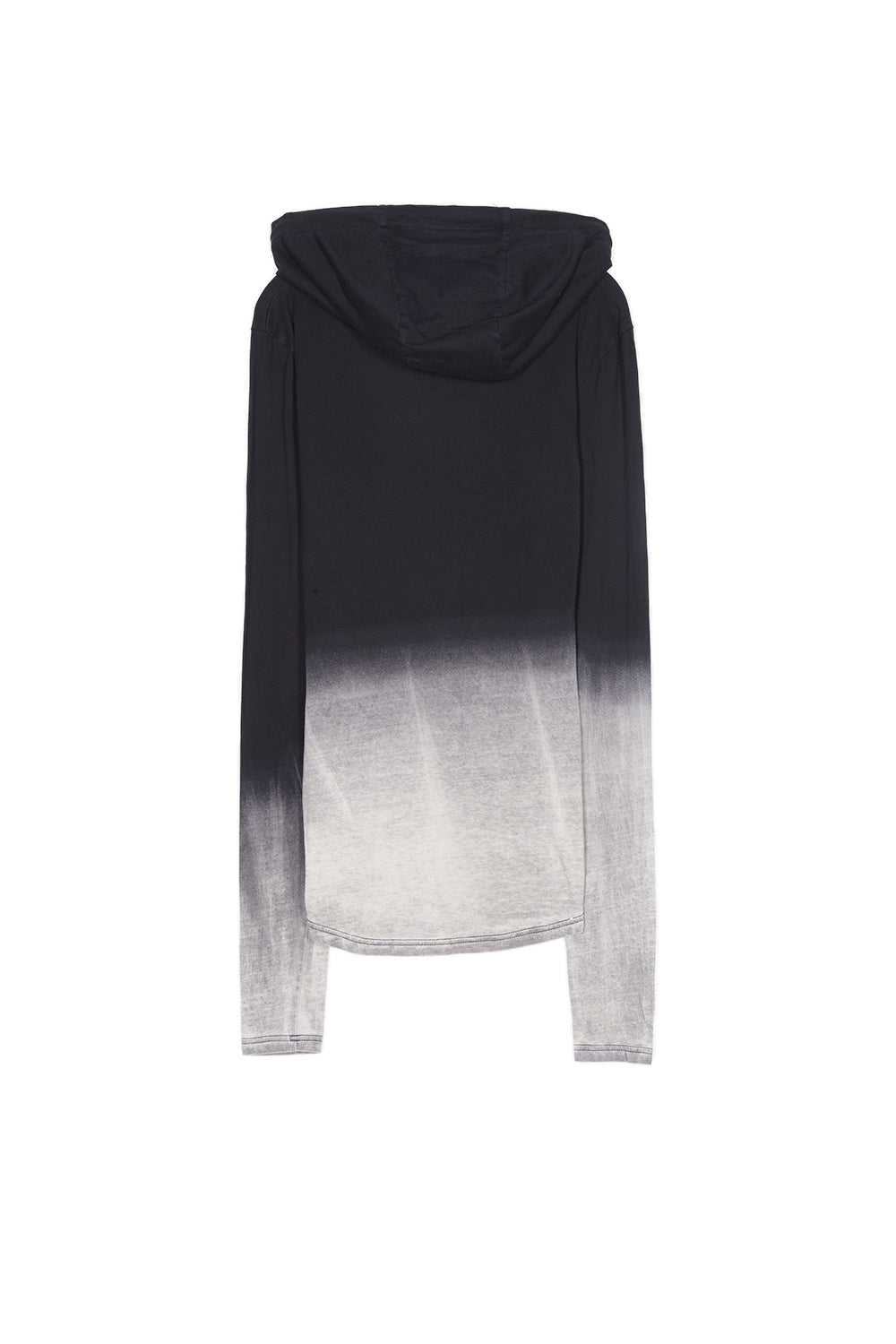 Sixth June - T-shirt capuche tie dye Paris GPS noir blanc
