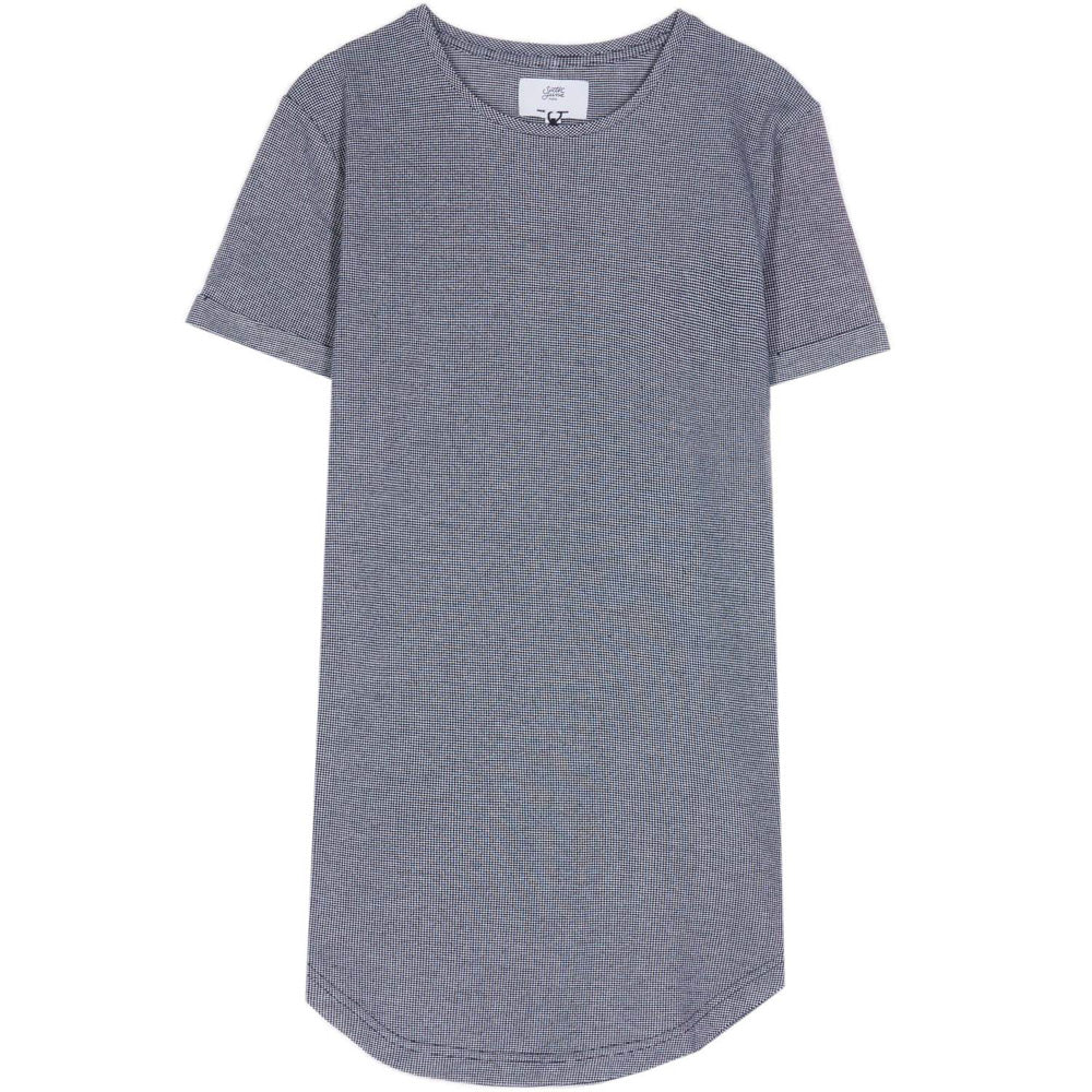 Sixth June - T-shirt gaufré bicolore noir