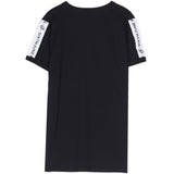 Sixth June - T-shirt bandes texte noir blanc