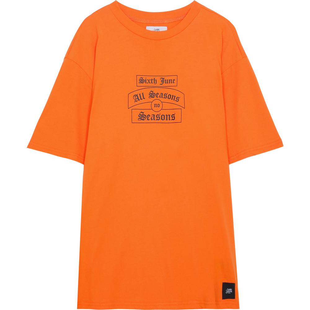 Sixth June - T-shirt gothique All seasons orange