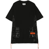 Sixth June - T-shirt multi-poches brillantes noir