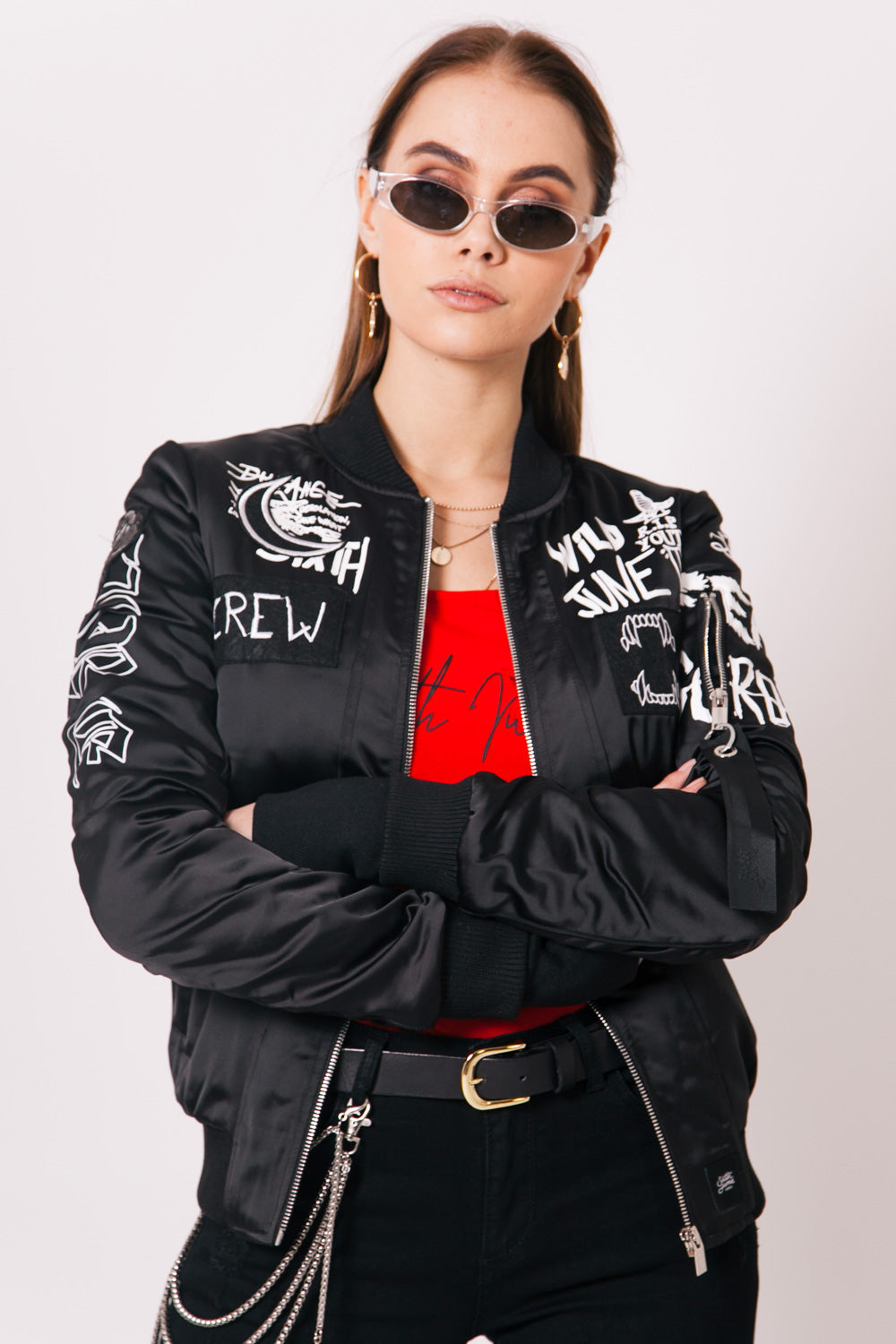 Sixth June - Bomber Crew Femme noir W2380CJA