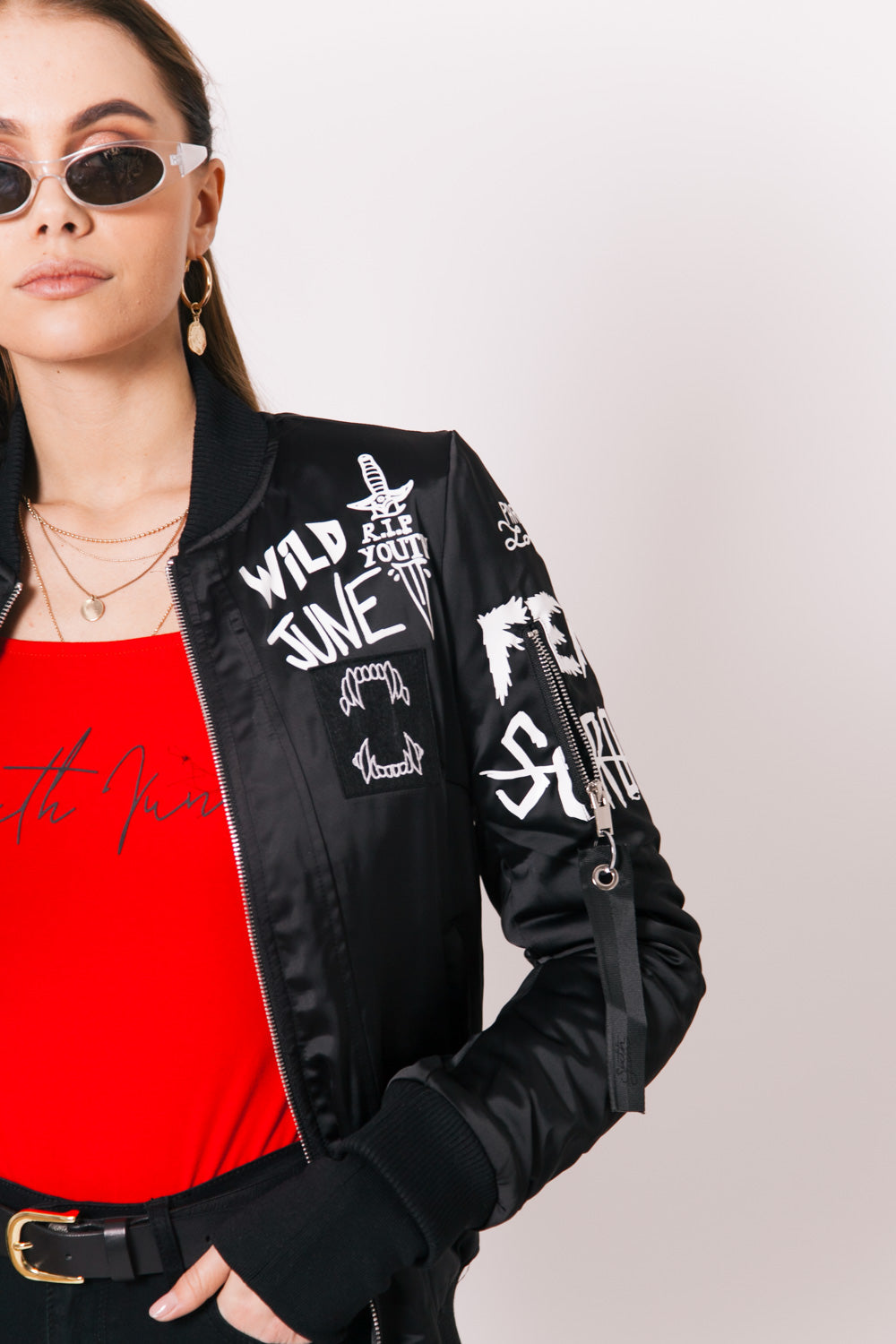 Sixth June - Bomber Crew Femme noir W2380CJA