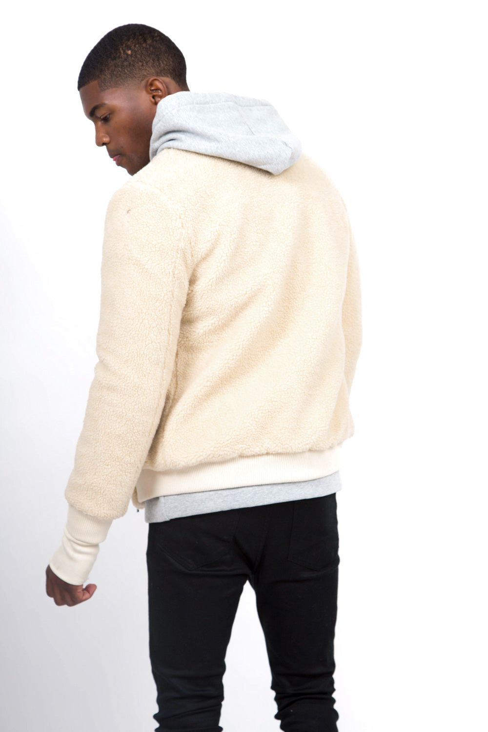 Sixth June - Bomber faux mouton beige