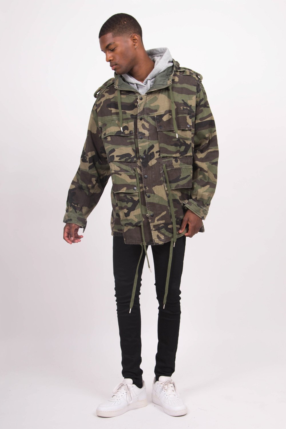 Sixth June - Veste fine oversize vert camouflage