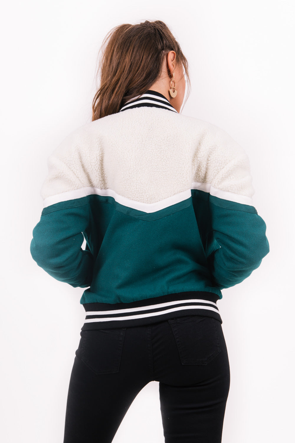 Sixth June - Teddy bi-matière beige vert