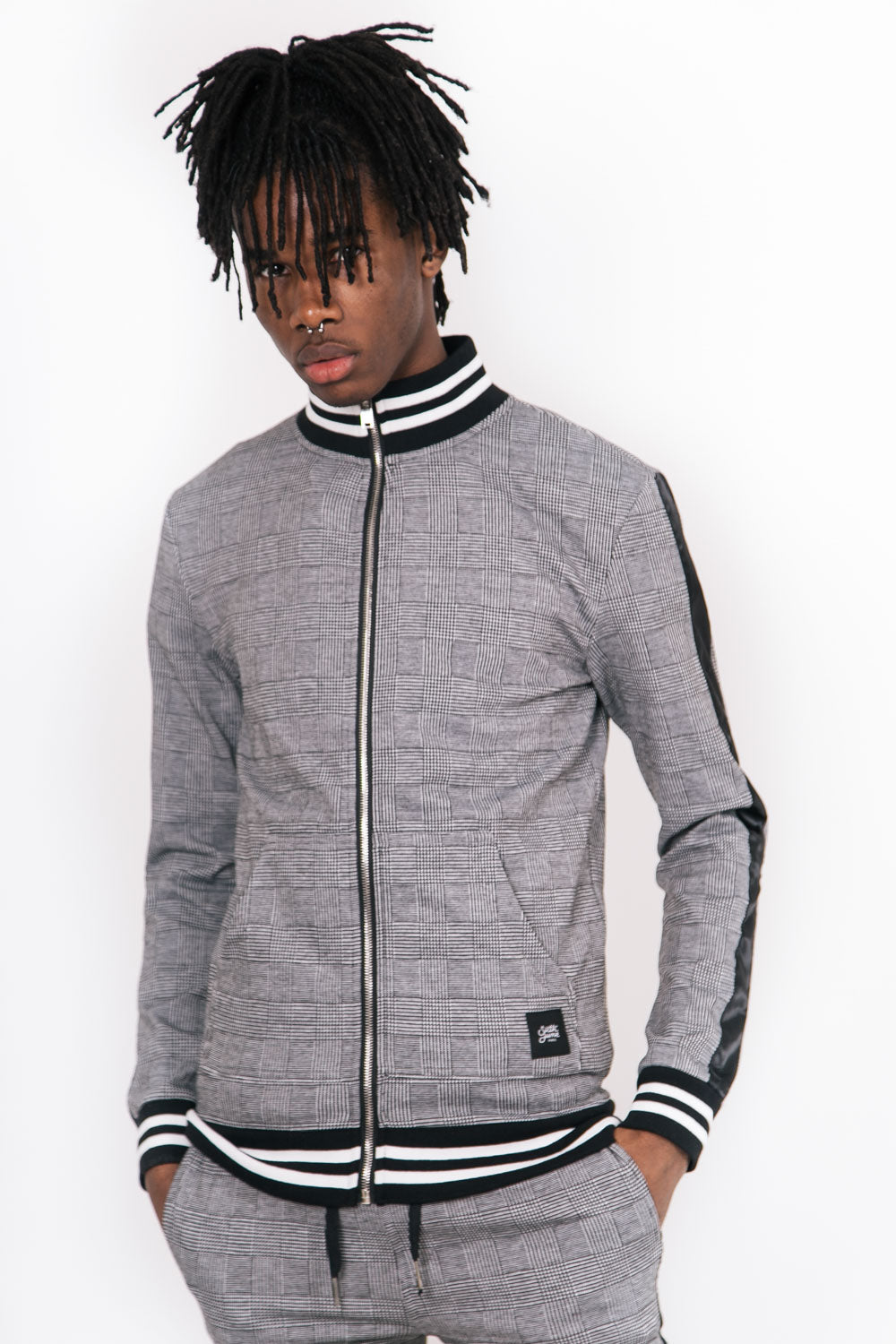 Sixth June - Veste Prince de Galles bandes gris