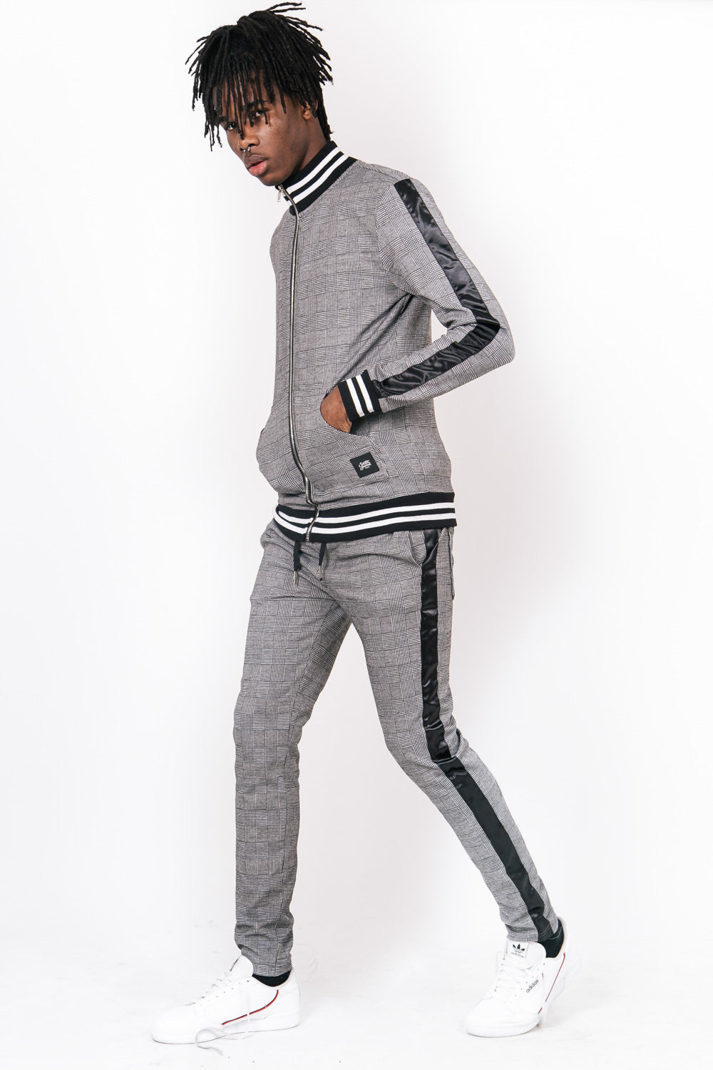 Sixth June - Jogging Prince de Galles bandes gris