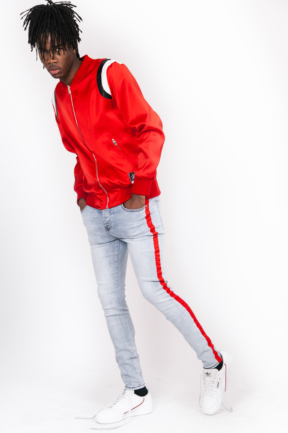 Sixth June - Jean bandes bleu rouge