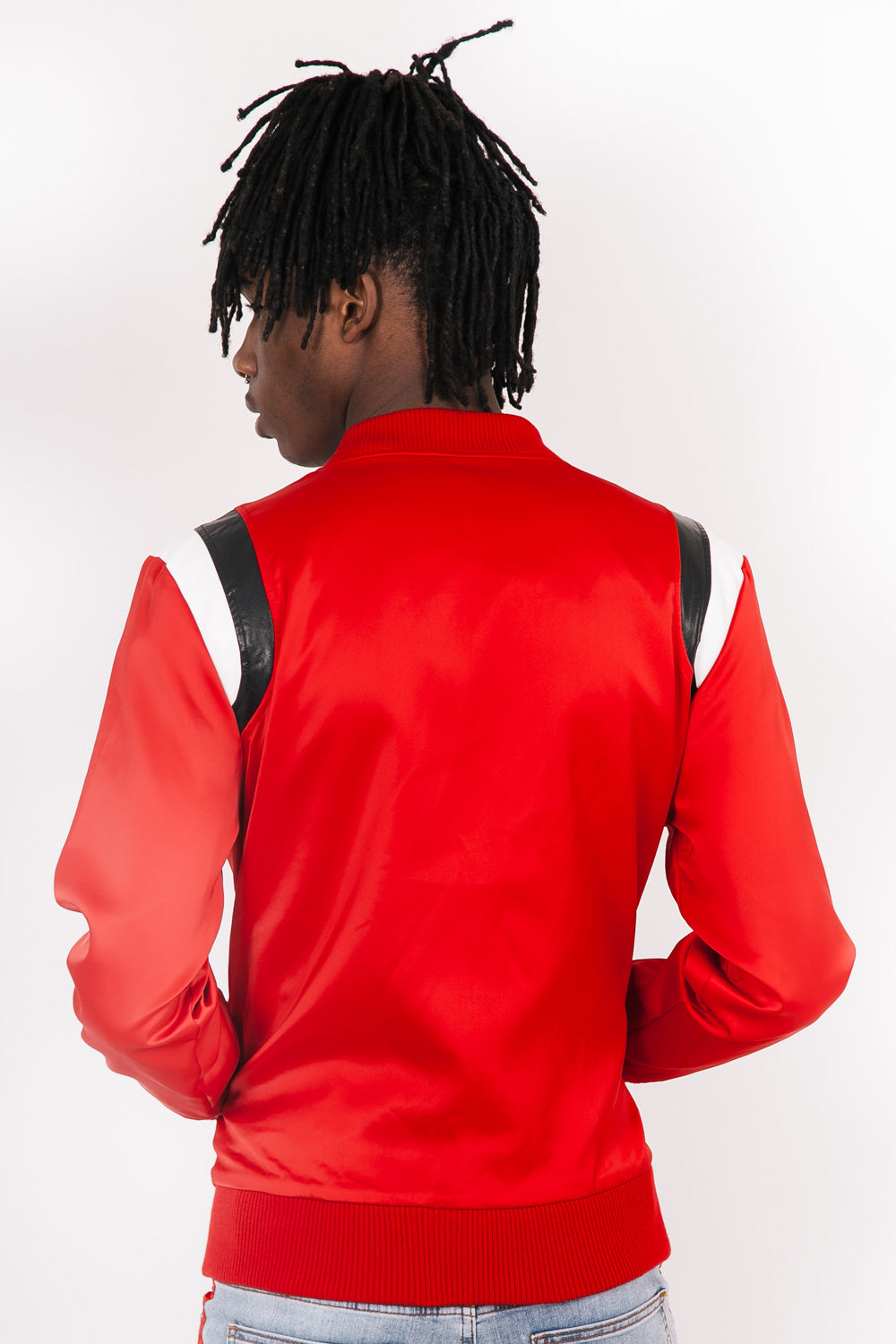 Sixth June - Teddy satin empiècement épaule rouge