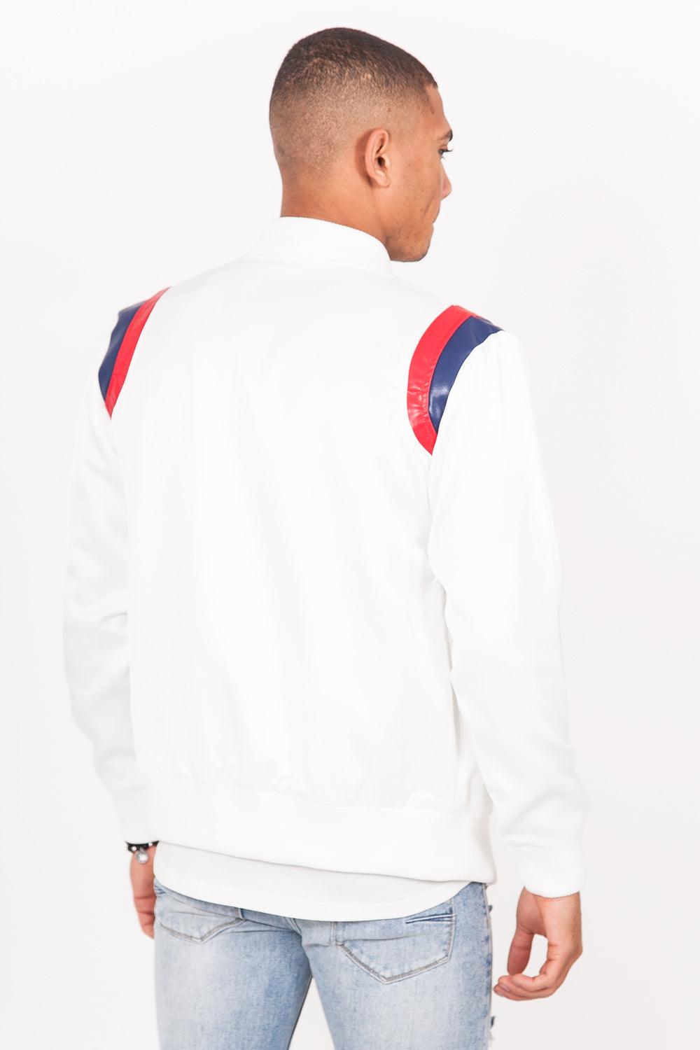 Sixth June - Teddy satin empiècement épaule blanc