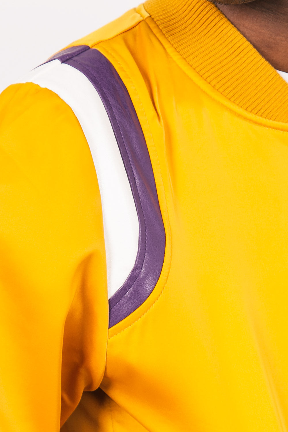 Sixth June - Teddy satin empiècement épaule jaune