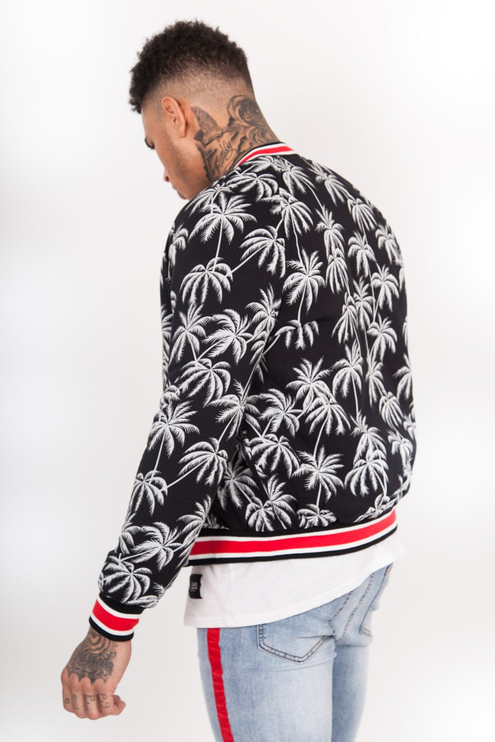 Teddy dicke Palmen schwarz weiß