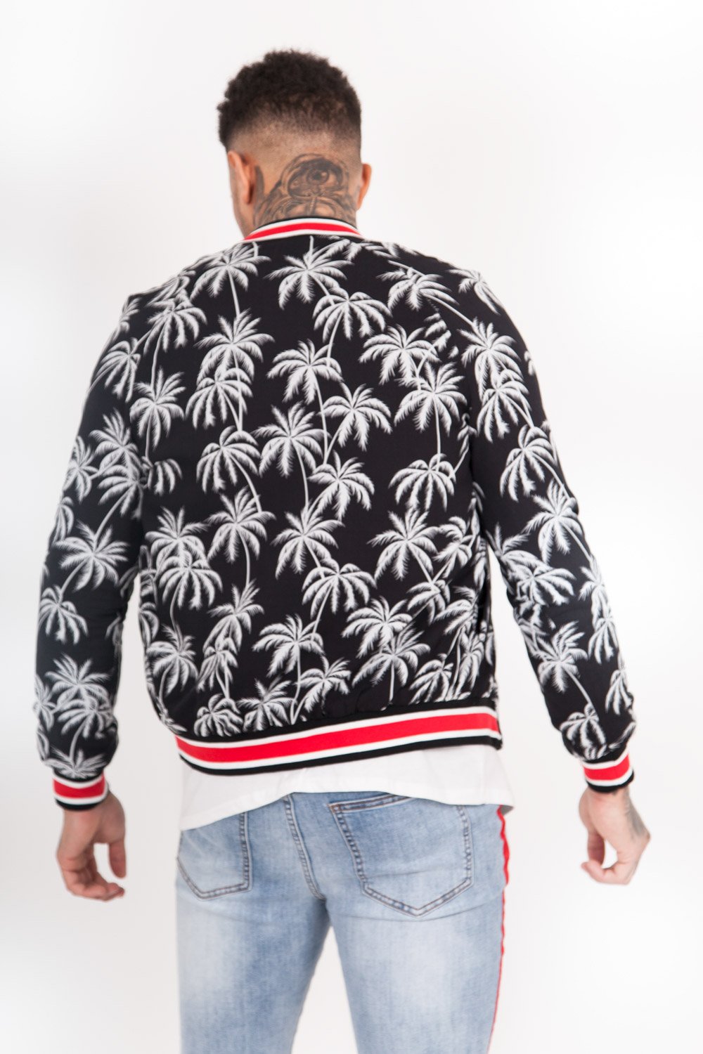 Teddy dicke Palmen schwarz weiß