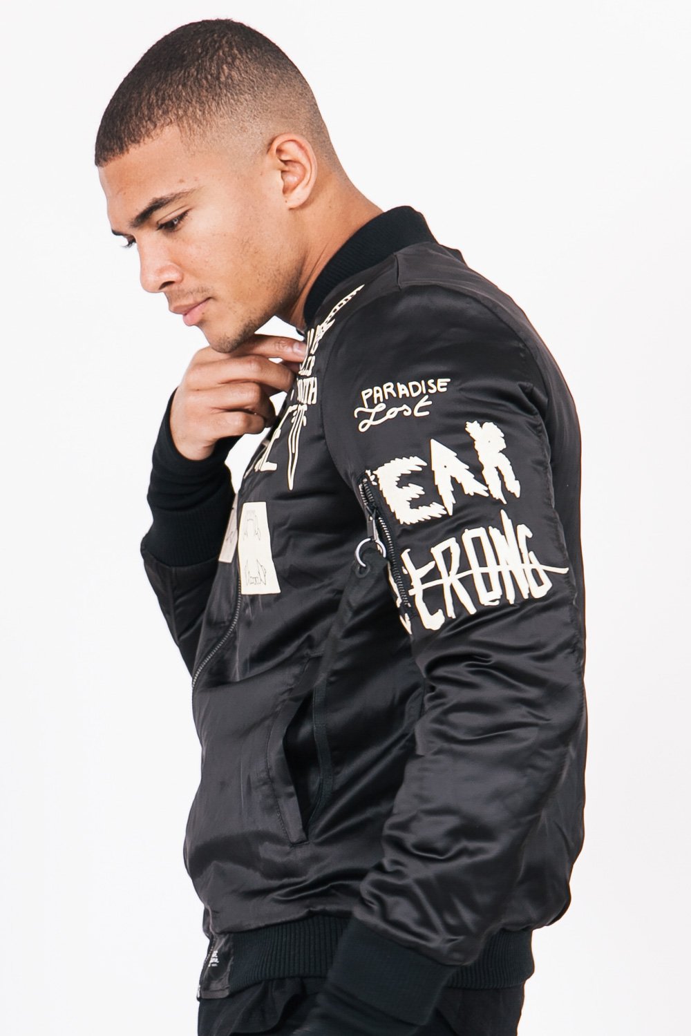 Sixth June - Bomber Crew imprimés fluorescent noir