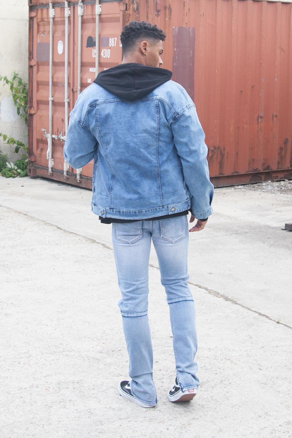 Sixth June - Veste jean épaules tombantes bleu