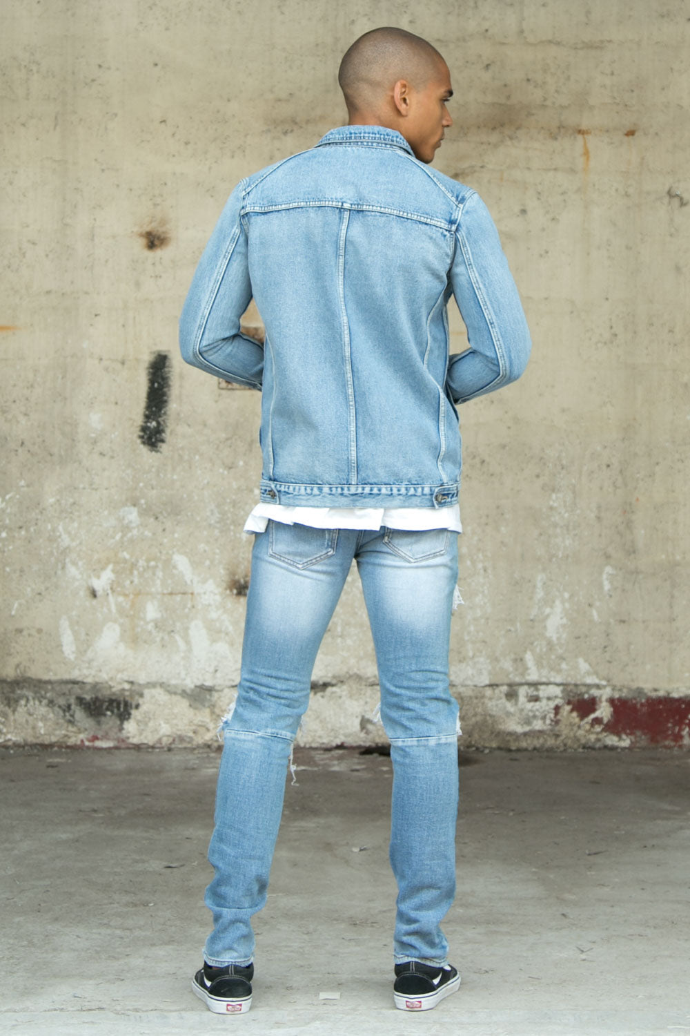 Sixth June - Veste jean zippée Sixth June bleu