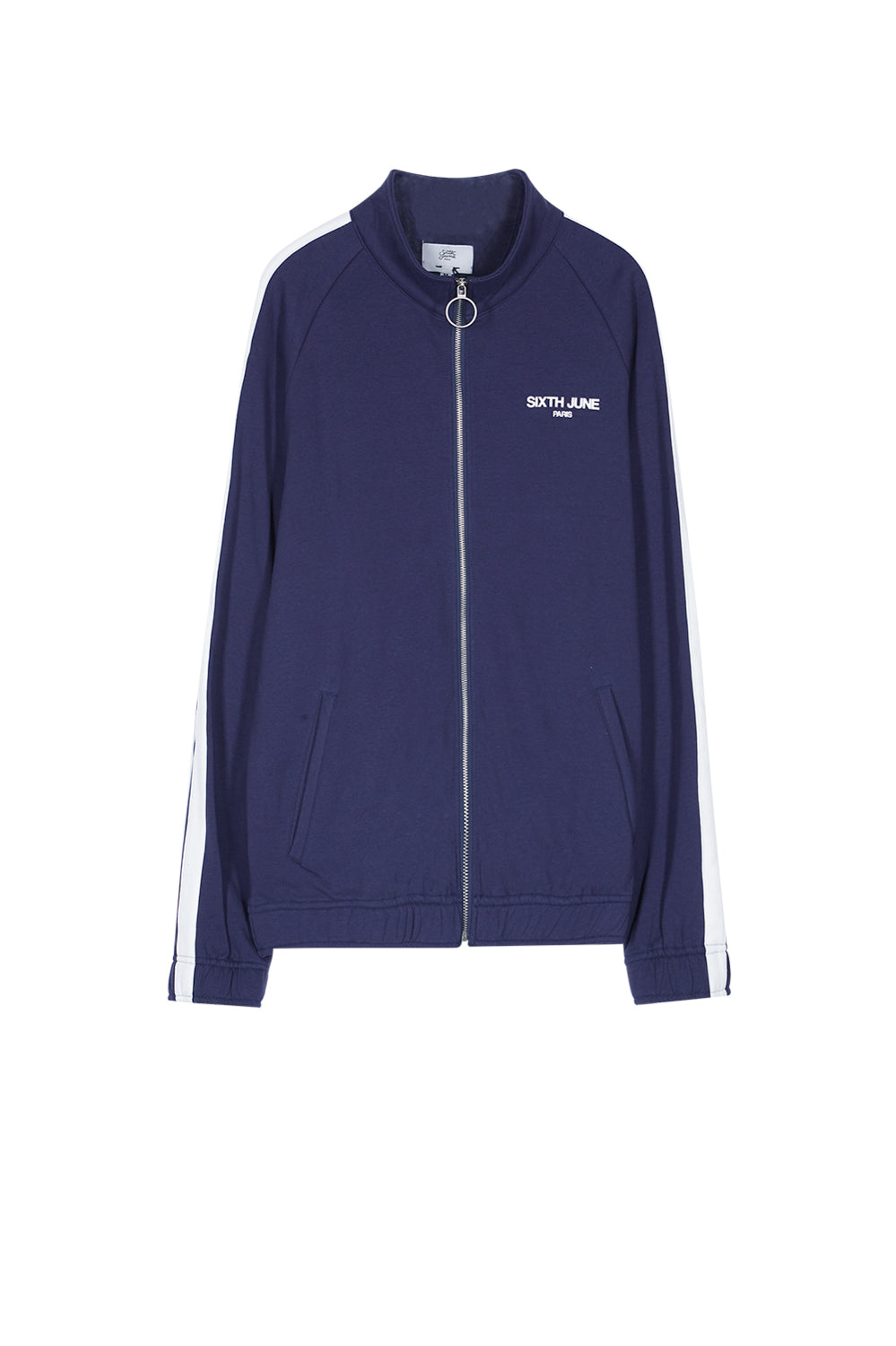 Sixth June - Veste logo bandes bleu blanc