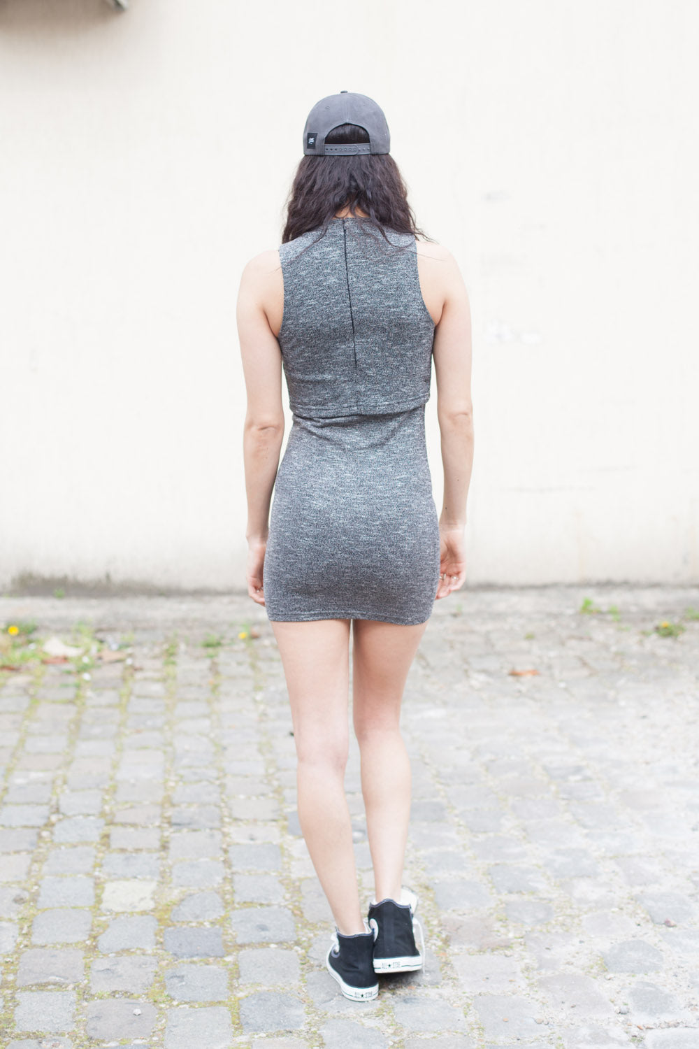 Sixth June - Robe Sixth June top intégré gris foncé 1873V