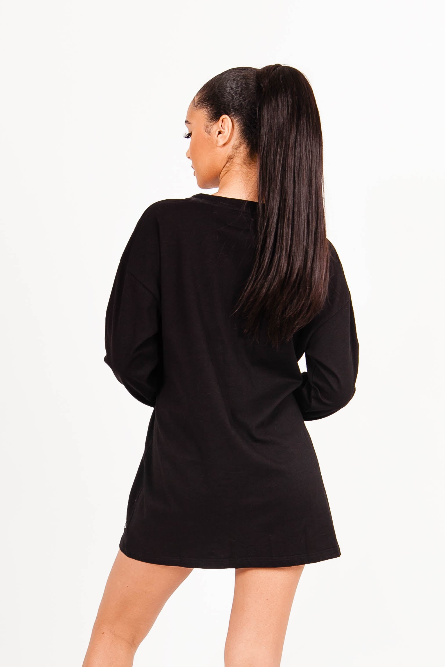 Sixth June - Robe manches longues cordon serrage noir